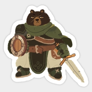 Animal Adventurers - Bear Warrior Sticker